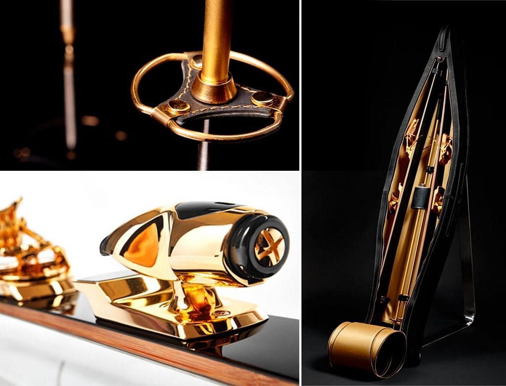 Foil oro nero limited edition ski's Pure Luxe