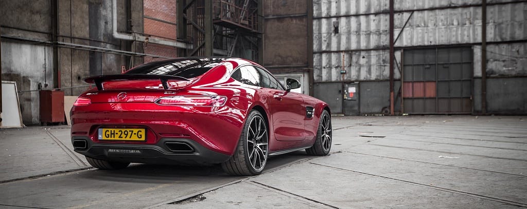 De Mercedes-AMG GT die Won weer van de hand deed.