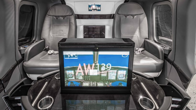 mecaer silens interieur helikopter Pure Luxe