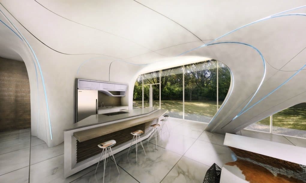 curve appeal huis 3d-print 3d luxe woning Pure Luxe