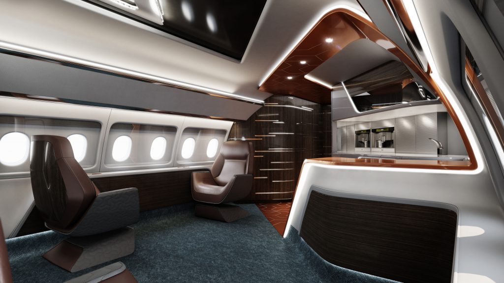 design q interieur ontwerp privévliegtuig Pure Luxe