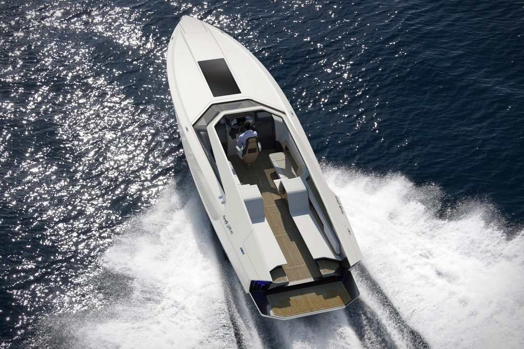 flying flipper superfly gto 42 boot red yacht design Pure Luxe