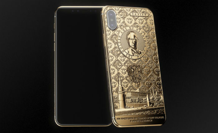 iphone X caviar vladimir poetin Rusland Pure Luxe