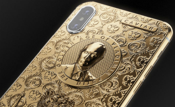 iphone X caviar vladimir poetin Rusland Pure Luxe