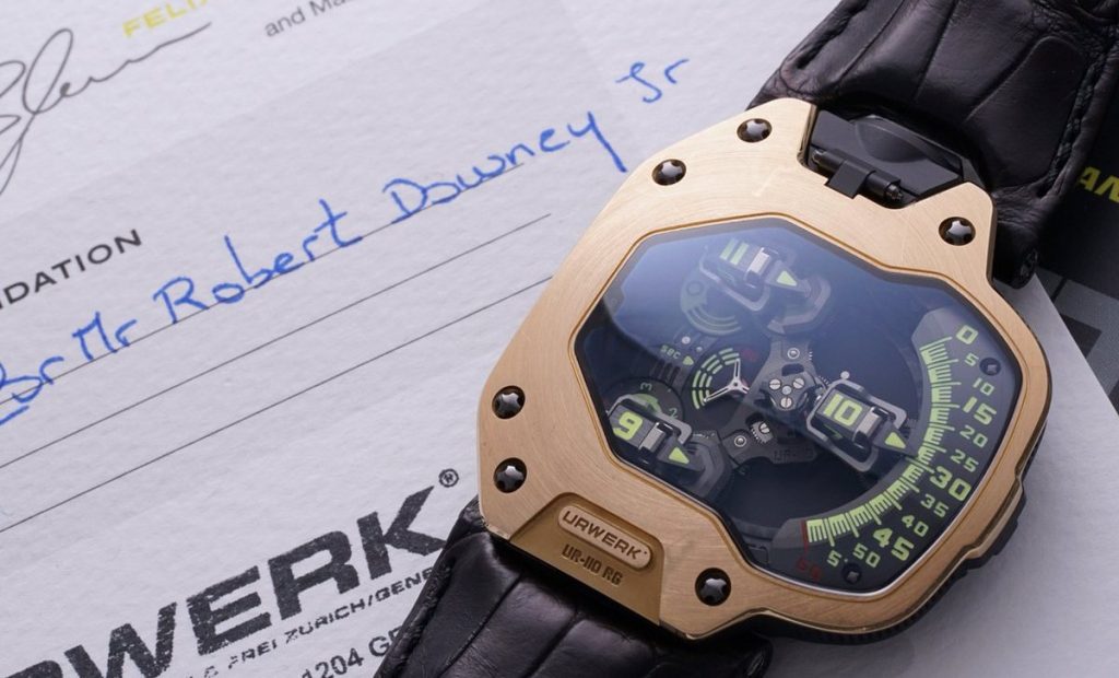 urwerk genève horloge ur-110 RS Robert Downey Jr. Spiderman Homecoming veiling Pure Luxe