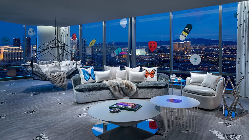 palms casino resort damien hirst suite hotel Pure Luxe