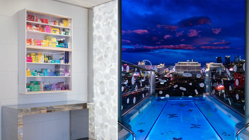 palms casino resort damien hirst suite hotel Pure Luxe