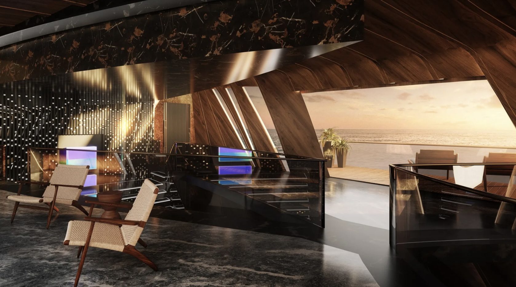 Interieur 007 jacht