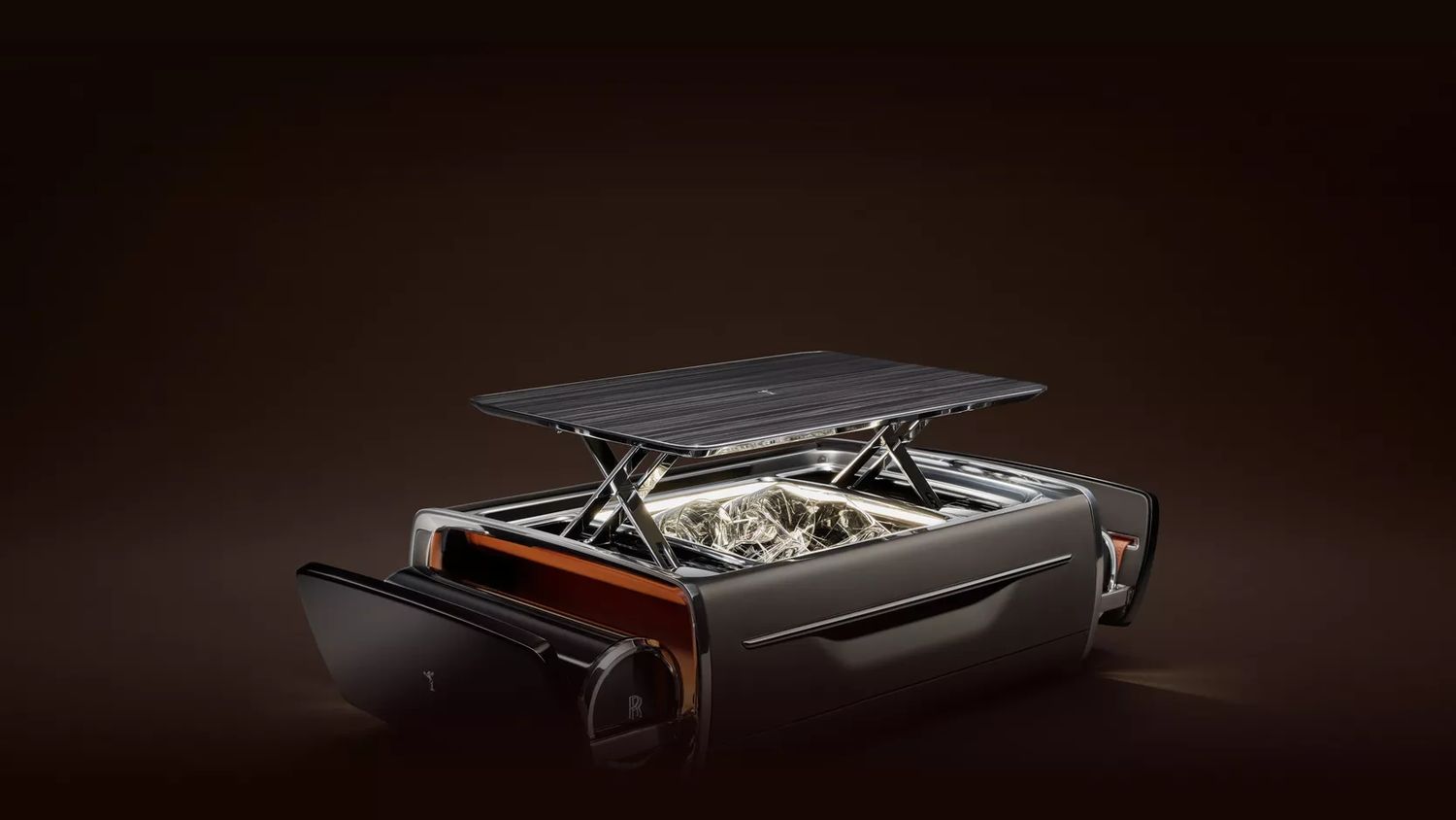 Rolls-Royce whisky- en sigarenset