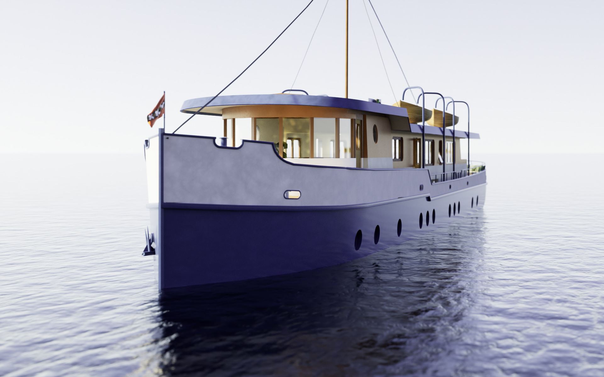 Woonboot in Amsterdam