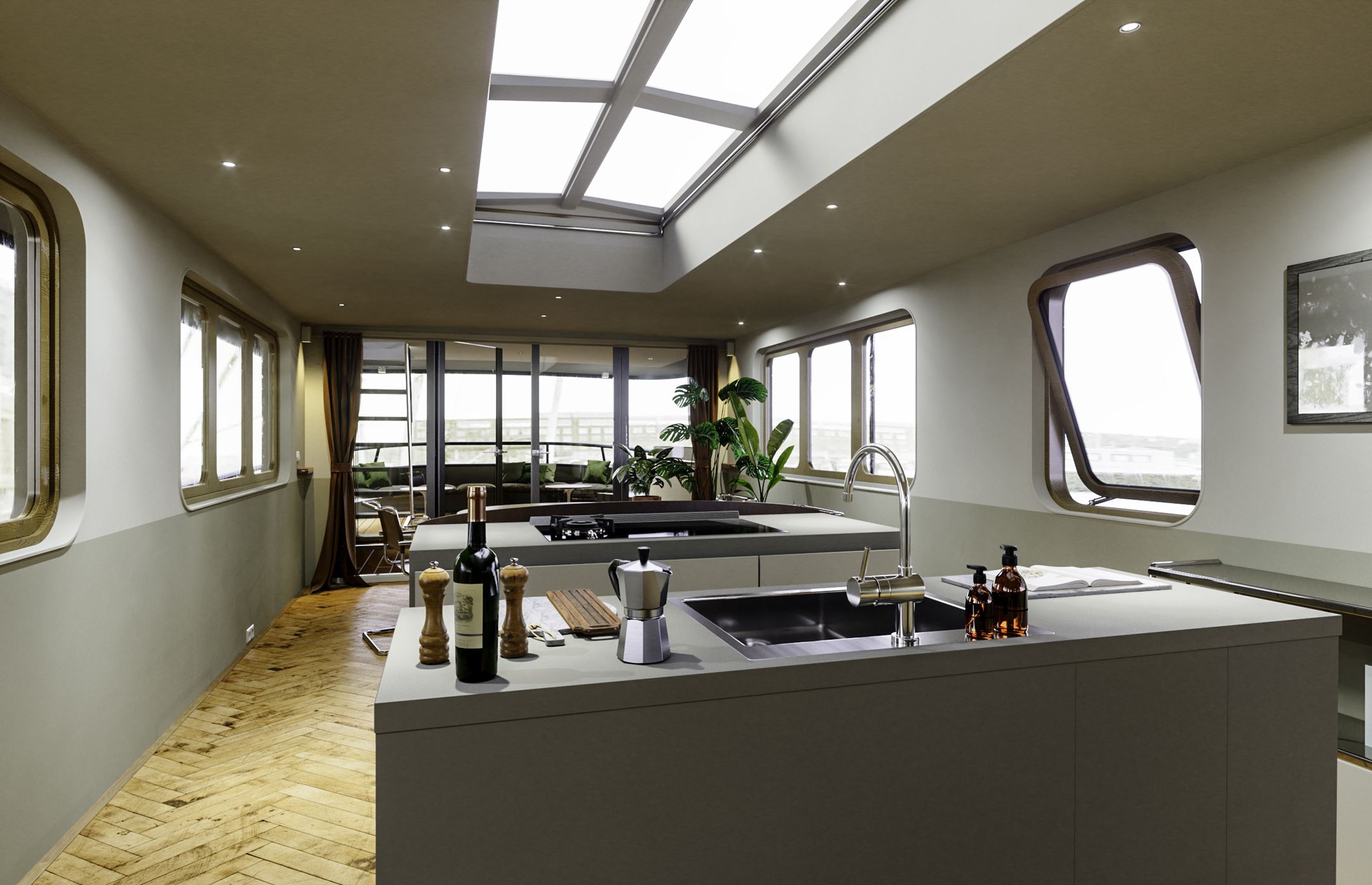 Woonboot in Amsterdam