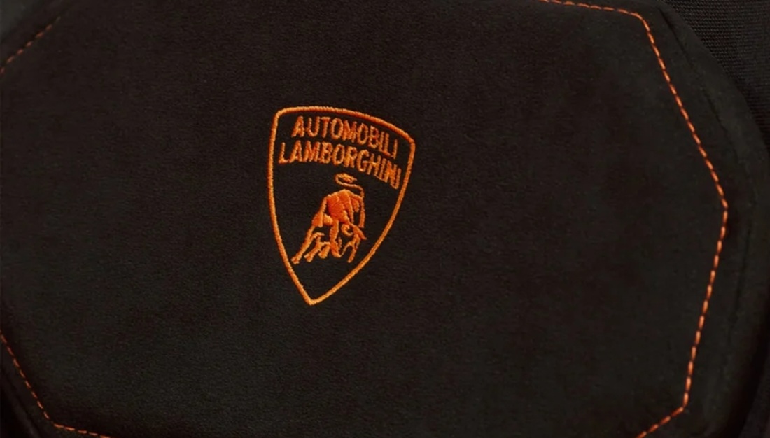 Het iconische logo van Lamborghini.